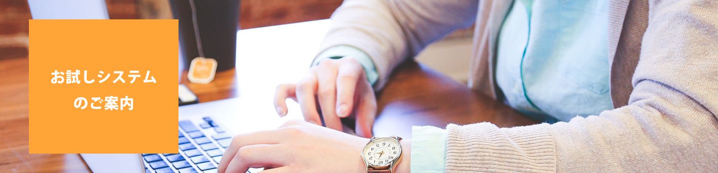 クラウドにおけるお試しシステムのご案内